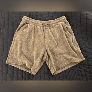 J. Crew infield fleece shorts size Medium. Color is heather grey.